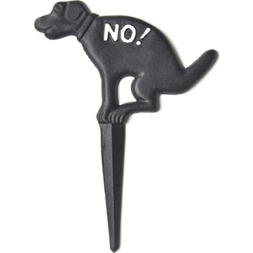 No Pooping Yard Sign Cast Iron Dog Poop Yard Sign Stop Dogs From Pooping On Your Lawn For Outdoor Lawn Garden Yard Home Decor