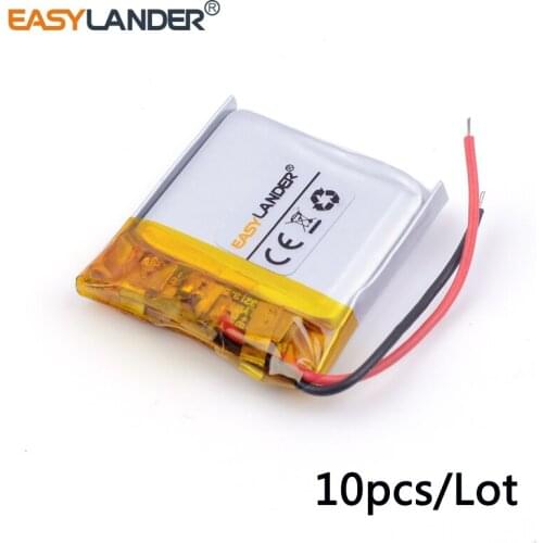 10pcs/Lot 3.7v lithium Li ion polymer rechargeable battery 401822 110mAh For GPS Tablet PC Digital Products 041822