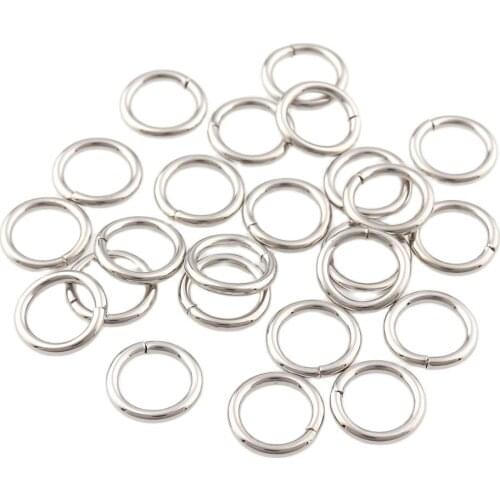 100pcs Mini Metal O rings 9mm Silver Circle O Ring Round Connection Shoes Bags Belt Buckles DIY Accessories Handmade