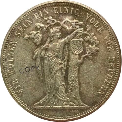 1868 Austria 1 One Thaler Franz Joseph Cupronickel Plated Silver Collectibles Copy Coin