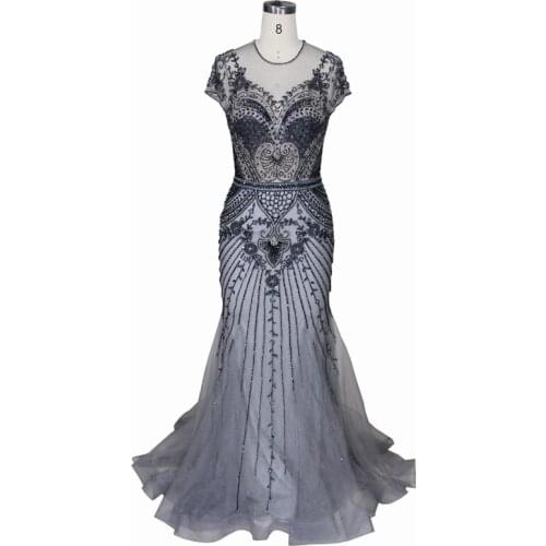 2020 new arrive evening dress long style pink color fashion dress evening dresses evening wear