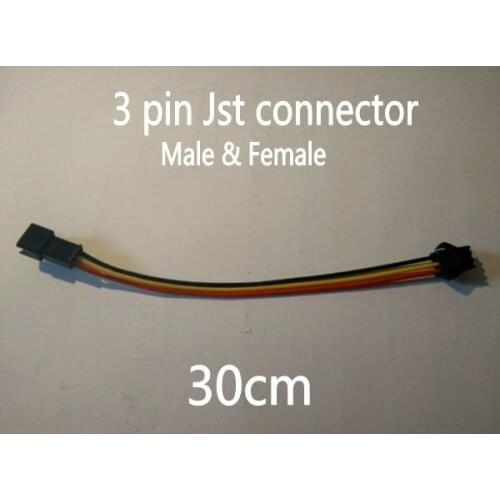3 PIN JST double Connector Male & female Conector 3pin With 30cm Wire cable