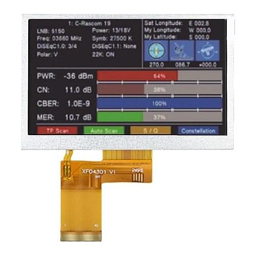 4.3" inch HD TFT LCD Screen display for SATLINK WS-6932 WS-6936 WS-6939 WS-6960 WS-6965 WS-6966 WS-6979 WS-6951 Satellite Finder
