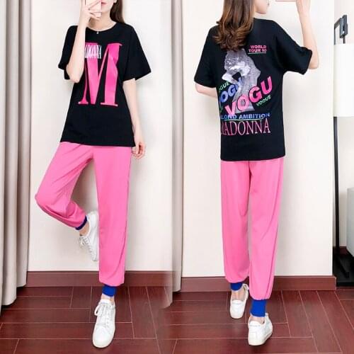 6112# Short Sleeves T Shirt + Maternity Pants Two-piece Maternity Clothes Set Pregnant Women Pregnancy Clothes