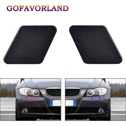 61678031307 61678031308 2Pcs Left & Right Front Bumper Headlight Washer Nozzle Cover Cap For BMW 3 Series E90 2005 2006-2009