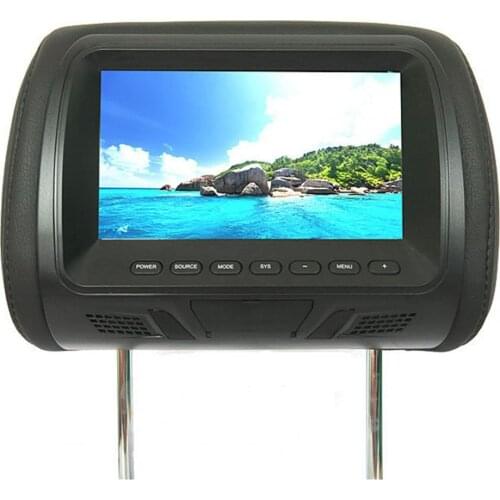 80% Hot Sales!! L7M Rear Seat Entertainment LED LCD Screen Universal 7 Inch High Definition Headrest Monitor for Car