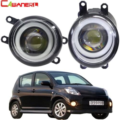 Cawanerl For Daihatsu Materia Coo Subaru Dex 2005-2016 Car LED Fog Light Angel Eye DRL Daytime Running Light 30W 12V 2 Pieces