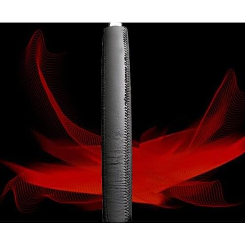 Car Hand Brake Covers Top Layer Leather Case for Peugeot 307 Handbrake Grips Cover Auto Genuine Leather Handbrake