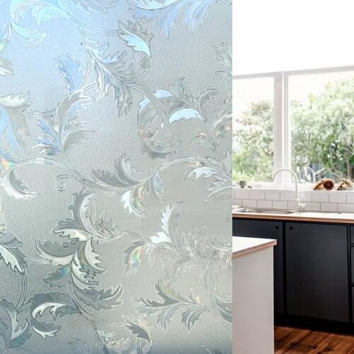 3D Decorative Film 30/45/50/60CM Reused Non-Adhesive Static Cling Glass Sticker for Home Kitchen Office