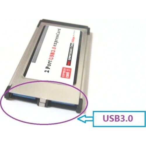 34mm Expresscard to usb 3.0 2 ports free shipping