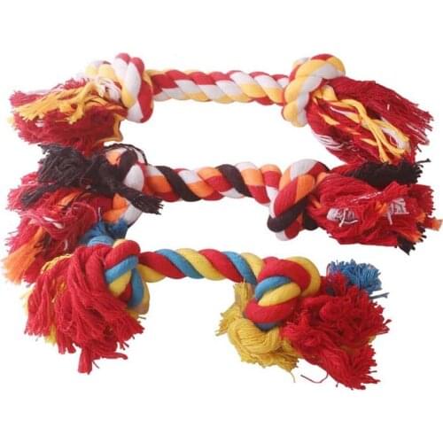 Random Color Pet Toy Anti Bite Dog Bite Rope Interactive Game Tease Cat Ball Twist Rope Puppy Sharpen Teeth Relieving Boredom