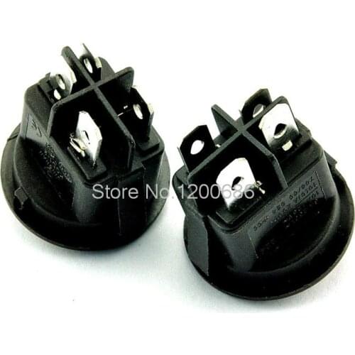 KCD1 224 power switch Rocker switch 4 feet 2 files with lights 6A 250V