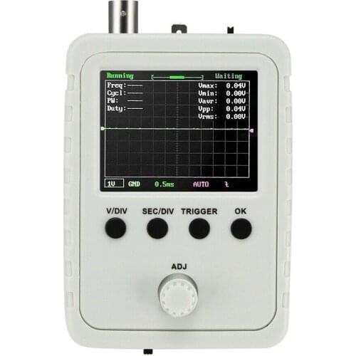 DSO150 Fully Assembled Shell Oscilloscope Kit Updated Digital Oscillator Kit with Power Supply and Bnc-Clip Cable Probe