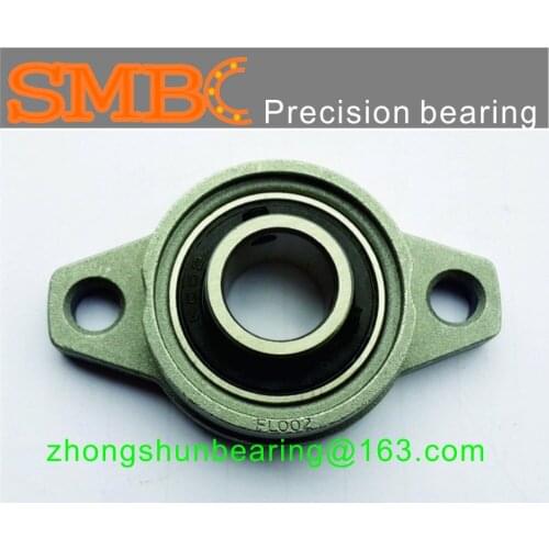 4PCS 10mm diameter zinc alloy bearing housing KFL000 FL000 K000 flange bearing with pillow block bearing