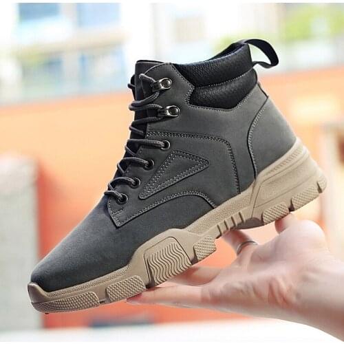 2021 New Winter Boots Men Outdoor High Top Shoes Comfortable Waterproof Sneakers Men Hommes