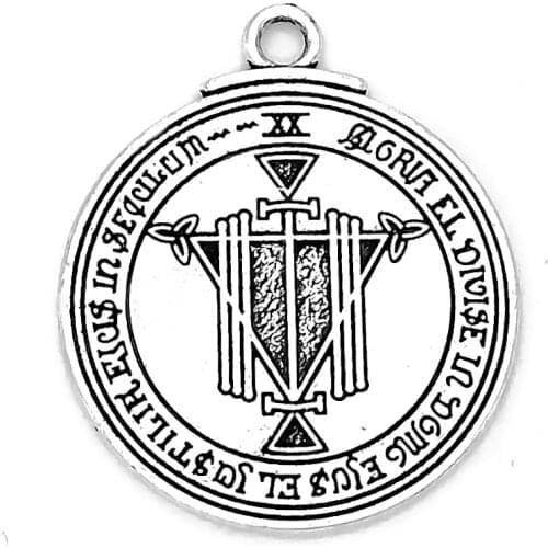 Hot popular metal Solomon seal witchcraft Wicca wealth symbol amulet pendant wholesale