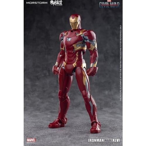 MORSTORM E-Model Assembly Model Iron Man Mark XLVI MK46 1/9 Scale Plastic Model Kit Action Figure Toy