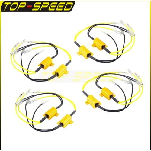 Motorcycle Turn Signal Light Load Resistor Canbus Anti-Flashing Decoders For LED Bulb Reverse Light Blinker Error Canceller