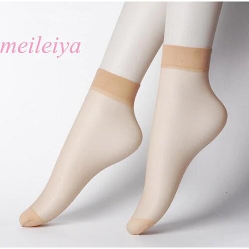 MEI LEI YA Hot Womens Socks Rayon Socks Ultra-thin Anti-Hook Transparent Invisible Socks Shallow Socks 10 Pairs = 20 Pieces