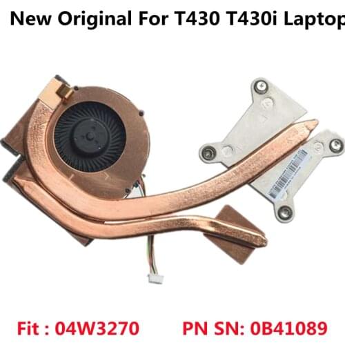 New Original CPU Cooling Fan Heatsink Radiator Cooler For Lenovo ThinkPad T430 T430i Laptop 04W3270 0B41089 KSB0405HA -BE1L