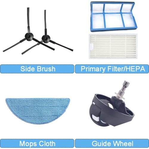 Primary Dust Filter Side Brush Efficient HEPA Filter for ilife V3 V3s V5 V5s v5pro V50 V55 X5 V5s pro robot Vacuum Cleaner Parts