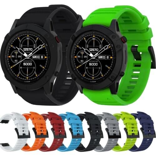 ZENHEO 26mm 22mm Band for Fenix 6X/ 6X Pro/5X/3 3HR Soft Silicone Quick Fit Strap for Fenix 6/6 Pro/5/5 Plus Accessories