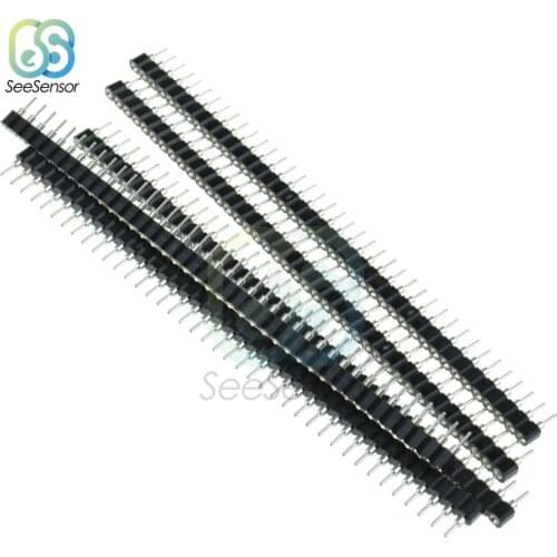 10pcs 2.54mm Pitch Round Female Pin Header Single Row 40Pin Female Header 1x40P Pin Connector Socket