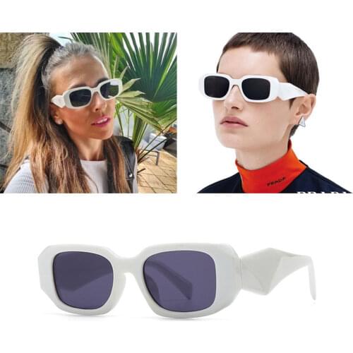 New Modern Personality Irregular Square Narrow Sunglasses Fashion Men Women Retro Luxury Brand Design Sunglasses Oculos De Sol
