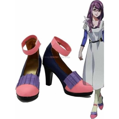 Rize Kamishiro Shoes Cosplay Anime Tokyo Ghoul Rize Kamishiro Cosplay Boots High Heel Shoes Custom Made Any Size