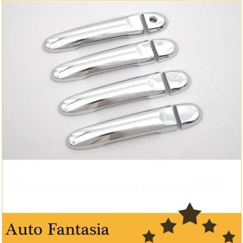 Exterior accessories- Chrome Door Handle Cover for Nissan Versa / Pulsar / Sunny Sedan 2012 Up-Free Shipping
