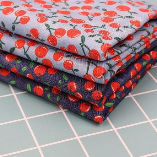 Xugar 45*145cm Printed Cotton Denim Fabric Sheet DIY Handmade Craft Cloth Fabrics Dress Bags Home Textile Sewing Accessories