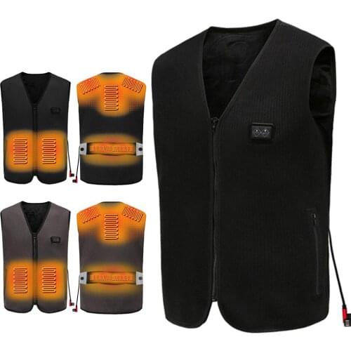 Heated Vest Intelligent Heating Vibration Warm Waist Heat Massage Vest Warm Vest 3 Temperature Levels 2 Heating Pads Keep Warm