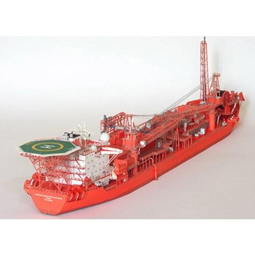 1/400 Norwegian Floating Production Tanker DIY 3D Paper Model Ship Puzzle Education Collectables Home Decoration