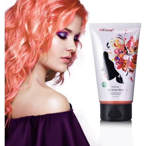 1Pcs Color Hair Dye Orange Fantasy Hair Shampoo Color Permanent Hairdressing Barbers Coloring Tools Accessories Scalp Treatments