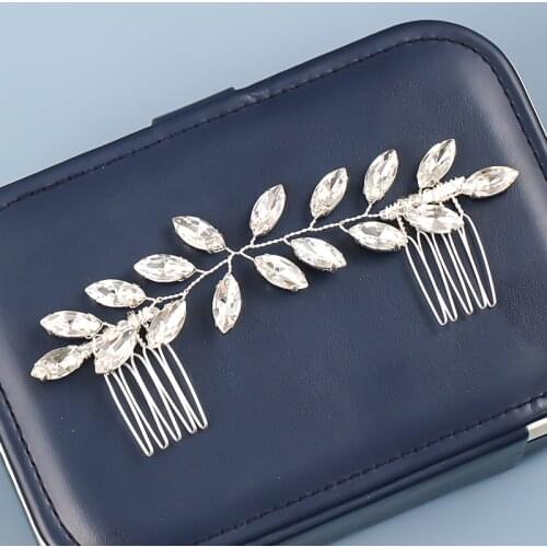 1PC Hair Jewelry Bridal Hair Accessories Tiara Head Piece Fashion Hair Pins Wholesale Tiaras And Rhinestone Headbands Hair Combs