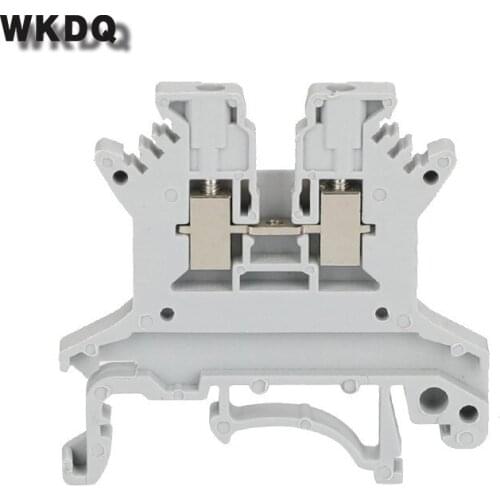10pcs UK-1.5N 2 Conductors UK1.5 Universal Screw Connection Din Rail Terminal Block Connector UK1.5 Screw Terminal Blocks