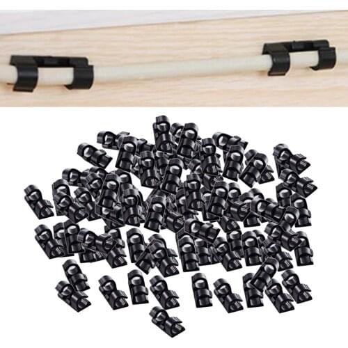 100Pcs Self Adhesive Cable Clip Clamps Holder for Car Dashboard Cam