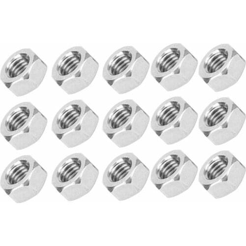 100Pcs Hex Nut 304 Stainless Steel Deep Thread Fastener Hardware Industrial Supplies M8 Deep Thread Nut