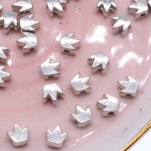 300Pcs Acrylic Crown Shape CCB Loose Spacer Beads For Jewelry Making DIY Necklace Bracelet
