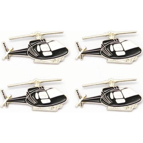 Lots 5pcs Helicopter Chopper Lapel Hat Tie Cap Pin Badge Aviator Aircraft Pilot Gift New Fans Gifts Jewelry 3 X 1.5 CM