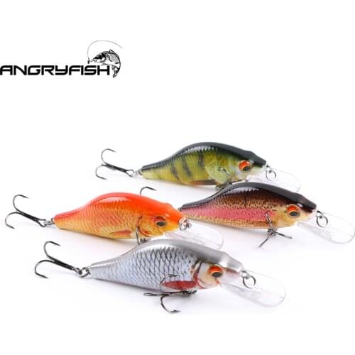 Angryfish hot 3D Eyes 8.5cm 10.5g Fishing Lure whopper plopper 5 color Lifelike Fishing Hard Lure Crankbait With Strong hook