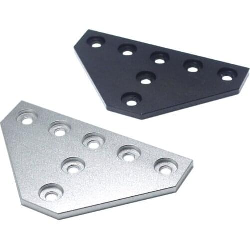Anodized 7 hole T joining plate for v-slot aluminum profile