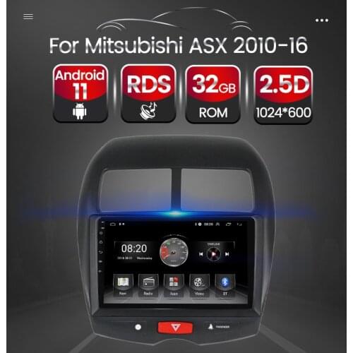 Android 11 Autoradio Multimedia Car GPS Navigation Video Player For Mitsubishi ASX 2010 2011 2012 2013 2014 2015 2016