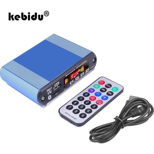 Wireless Bluetooth DC 12V USB FM TF Radio MP3 Decoder Board Module Audio MP3 Player Car Remote Music Speaker Phone Recording