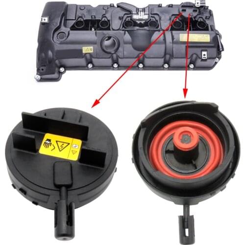 Engine Block Breather Valve Cap Membrane Replace for BMW 1 3 5 6 7 3.0L X1 X3 X5 Z4 E61 E81 E89 E85 E86 E70 F25 E66 F25 E63 E93