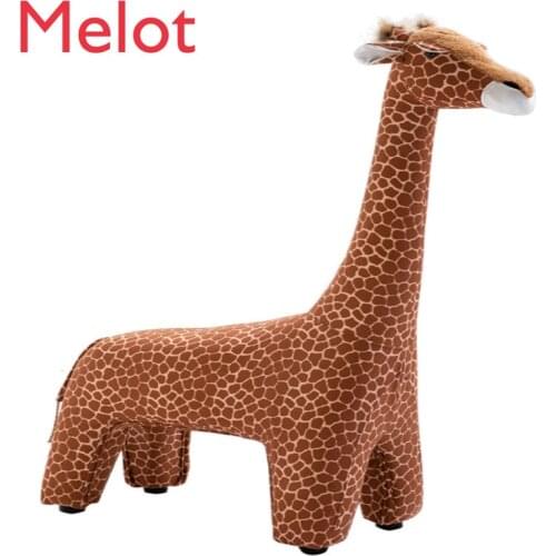 Large Originality Giraffe Stool Northern Europe Style Designer Furniture Sit Stool Low Stool Decorate Ornament Gift