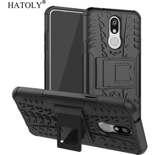 For Cover LG K40 Case K12 Plus X4 Shockproof Armor Shell Heavy Duty Hard Rubber Silicon Phone Case for LG K40 Cover for LG K40