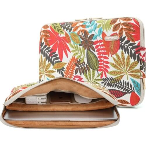 2018 2 Layer Leaf Notebook Case for 11.6" 13 14" 15.6'' 17" 13.3 15.4 Inch Shockproof Computer Laptop Bag Cases Tablet PC Sleeve