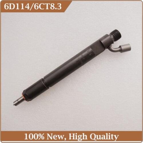 Diesel Fuel Injector 6743-11-3320 for 6D114 Engine PC300 PC360-7 Excavator Fuel Injector Nozzle
