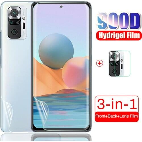 Readmi note 10 pro hydrogel film matte front back screen protect camera film note glas for xiaomi redmi note 10 note10 pro 10pro